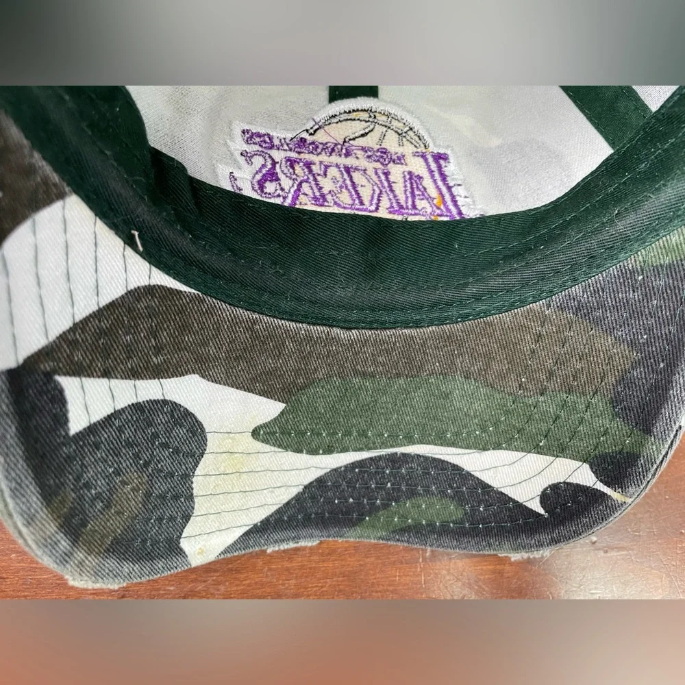 Los Angeles Lakers Links Marketing Group Military Camouflage Hat One Size Camo - Picture 10 of 12